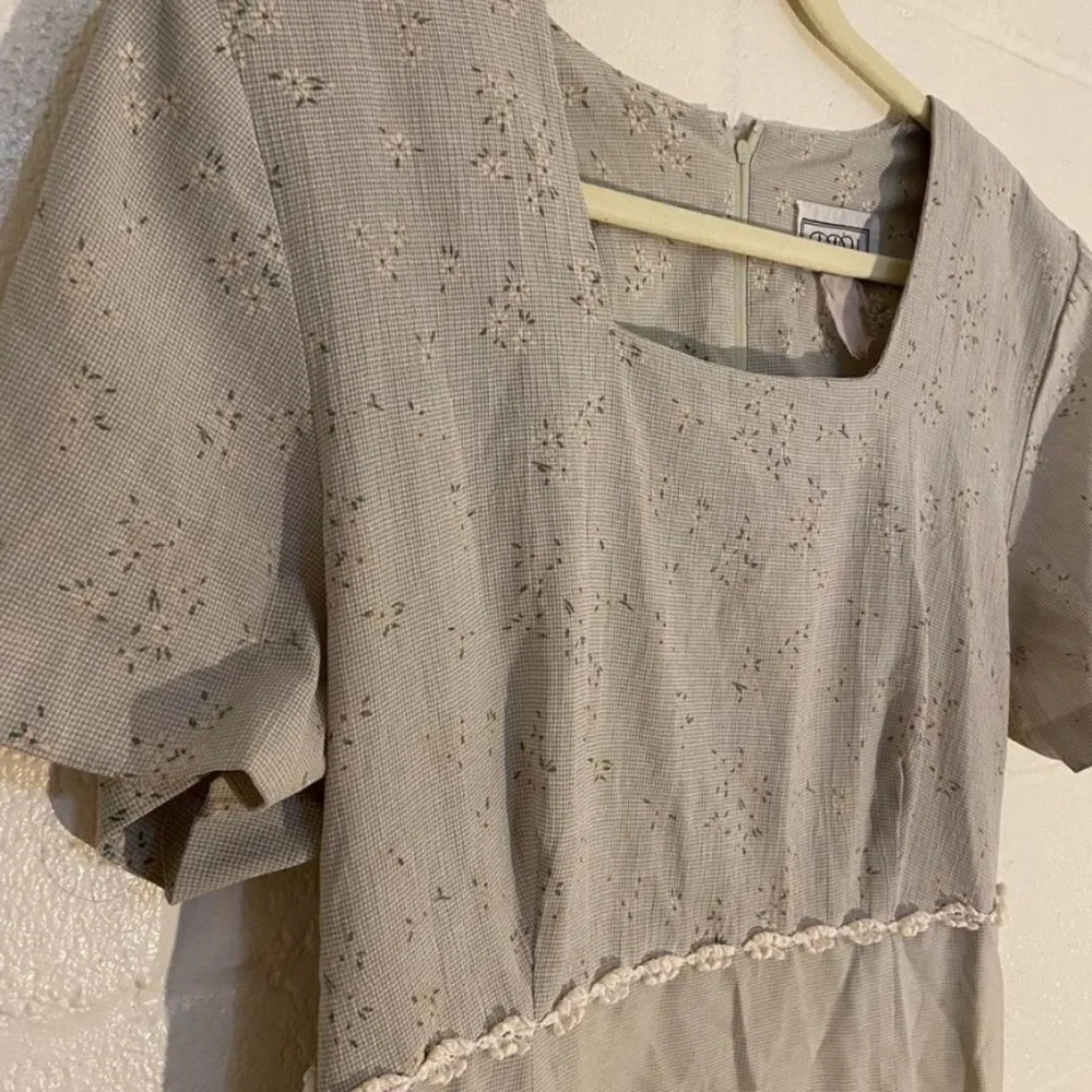 Vintage Gingham Babydoll Dress Size XL D.B.Y. - Picture 3 of 5